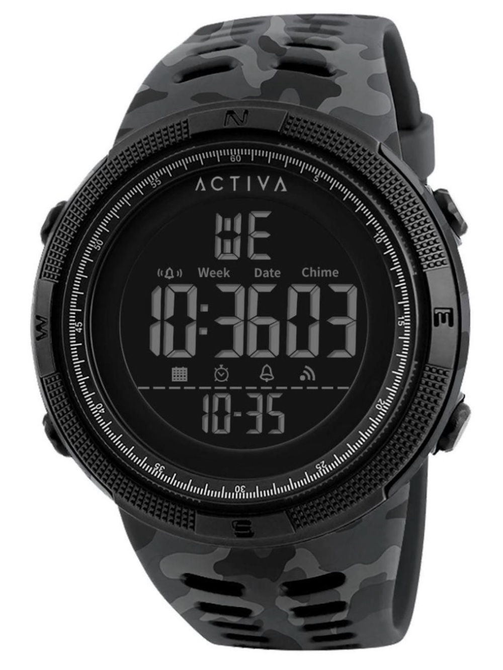 ActivaSummit X Invicta Men's Digital Watch - 50mm, Camouflage, Black
